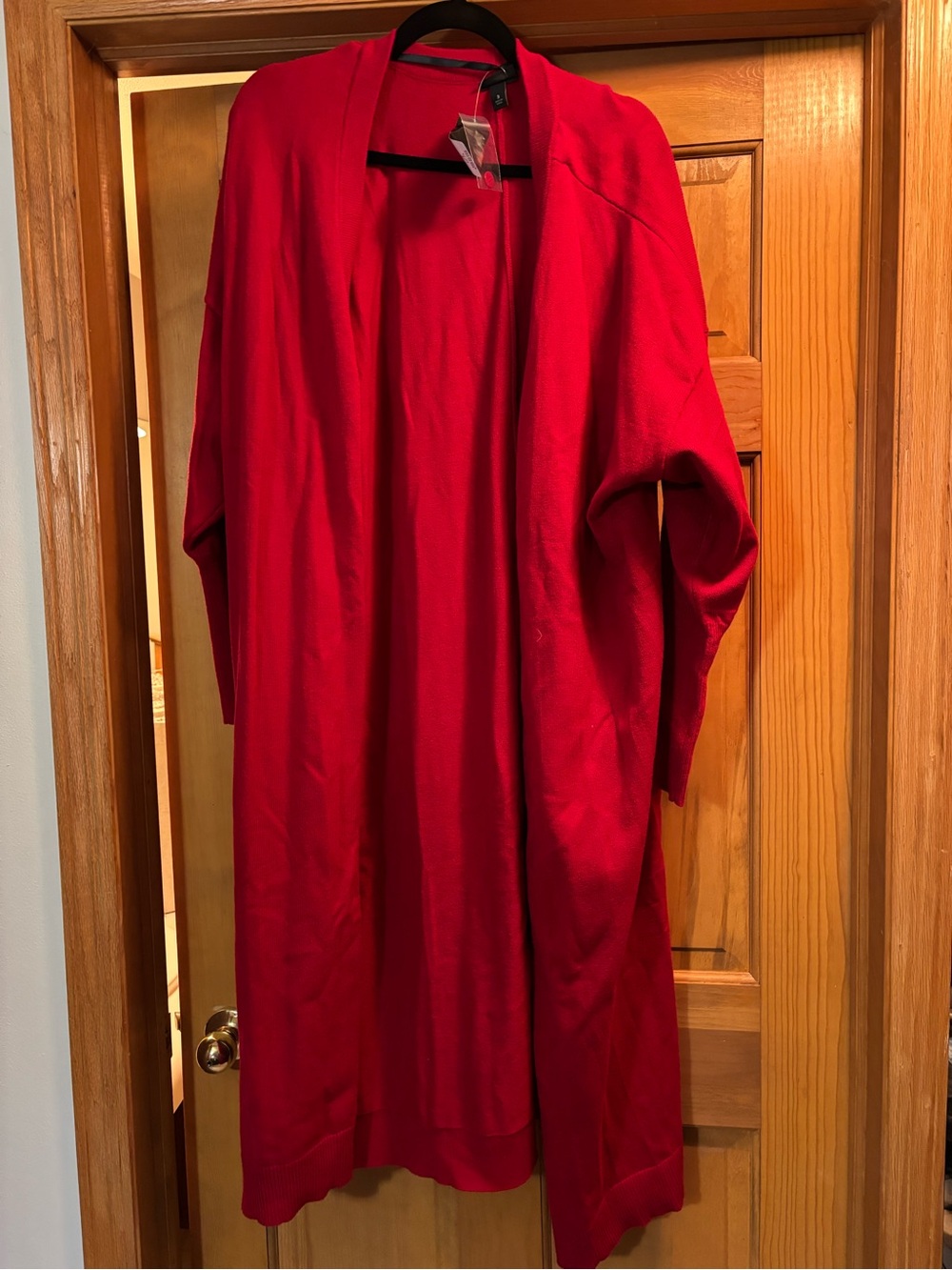 Torrid Red Open-Front Women’s Long Cardigan Sweater-NWT